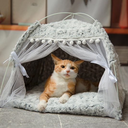 Buy Semi-Enclosed Pet Bed – Cozy Sleeping Space for Dogs & Cats global swanky 2