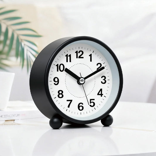Buy Silent Metal Alarm Clock Dual Display for Bedroom Comfort global swanky 2