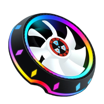 Buy Silent RGB LED Air CPU Cooler Fan for Desktop Computer Cooling global swanky 1