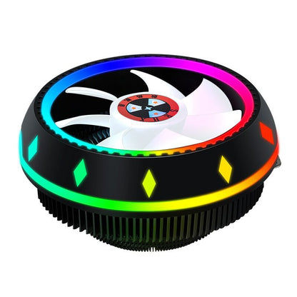 Buy Silent RGB LED Air CPU Cooler Fan for Desktop Computer Cooling global swanky 2