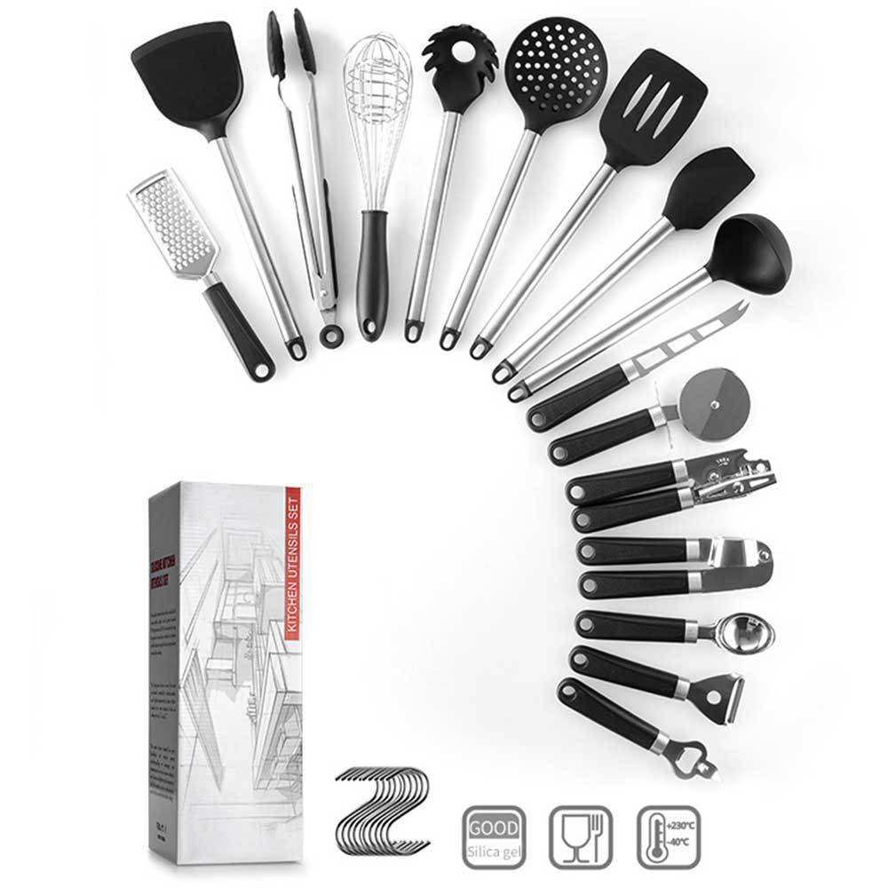 Buy Silicone Spatula Spoon Set Kitchen Cooking Gadgets Tool global swanky 1