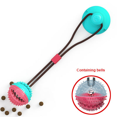 Buy Silicone Suction Cup Tug Dog Ball Toy for Chewing & Cleaning globalswanky 03