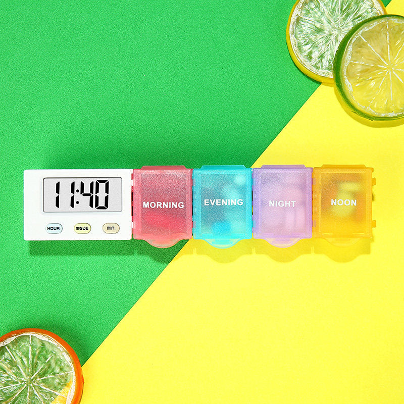 Buy Smart Weekly Pill Organizer with Alarm Reminder Support global swanky 1