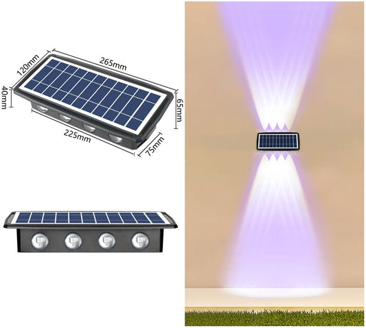 Buy Solar Outdoor Light with 18650 Battery & Color LED Mode global swanky 2