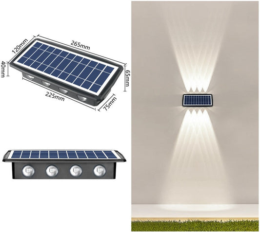 Buy Solar Outdoor Light with 18650 Battery & Color LED Mode global swanky 3