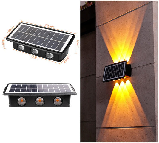Buy Solar Outdoor Light with 18650 Battery & Color LED Mode global swanky 4