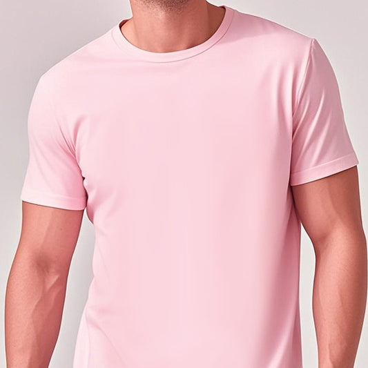 Buy Solid-Color Casual Short-Sleeve Crew Neck T-Shirt
global swanky 1