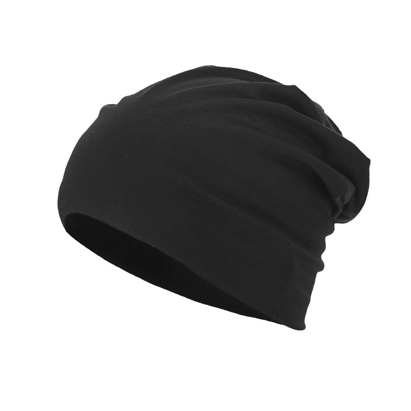 Buy Solid Color Slouchy Beanie – All-Season Knitted Wrap Hat global swanky 2