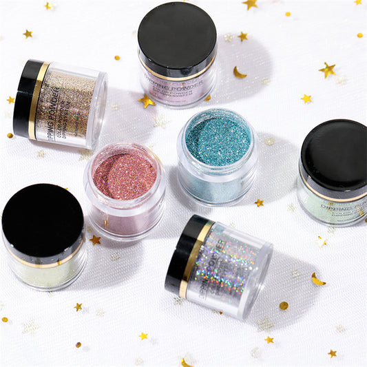 Buy Sparkling Laser Glitter Nail Powder for Professional Nails globalswanky 01