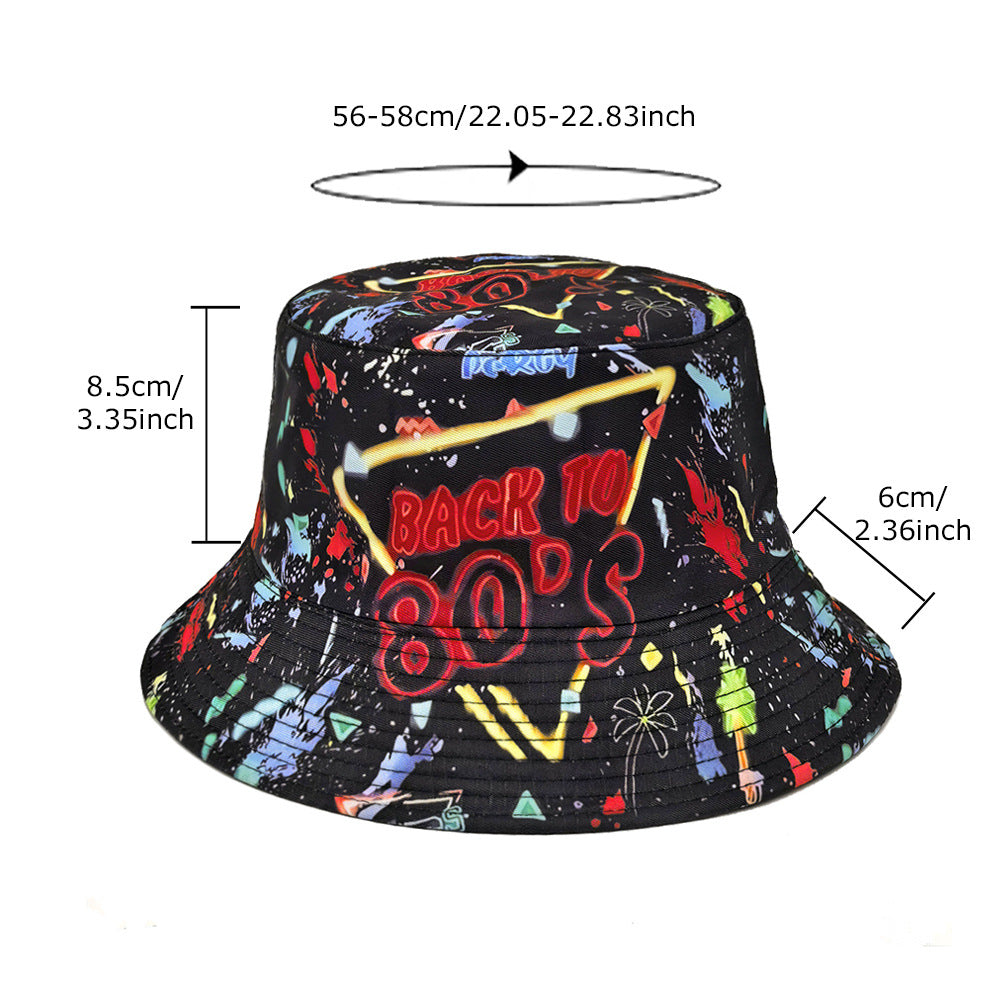 Buy Spring Printed Fisherman Hat Reversible Bucket Hat Online globalswanky 02