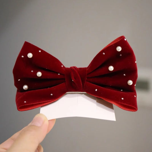 Buy Spring Summer Pearl Bow Hair Clip for Girls Online globalswanky 02