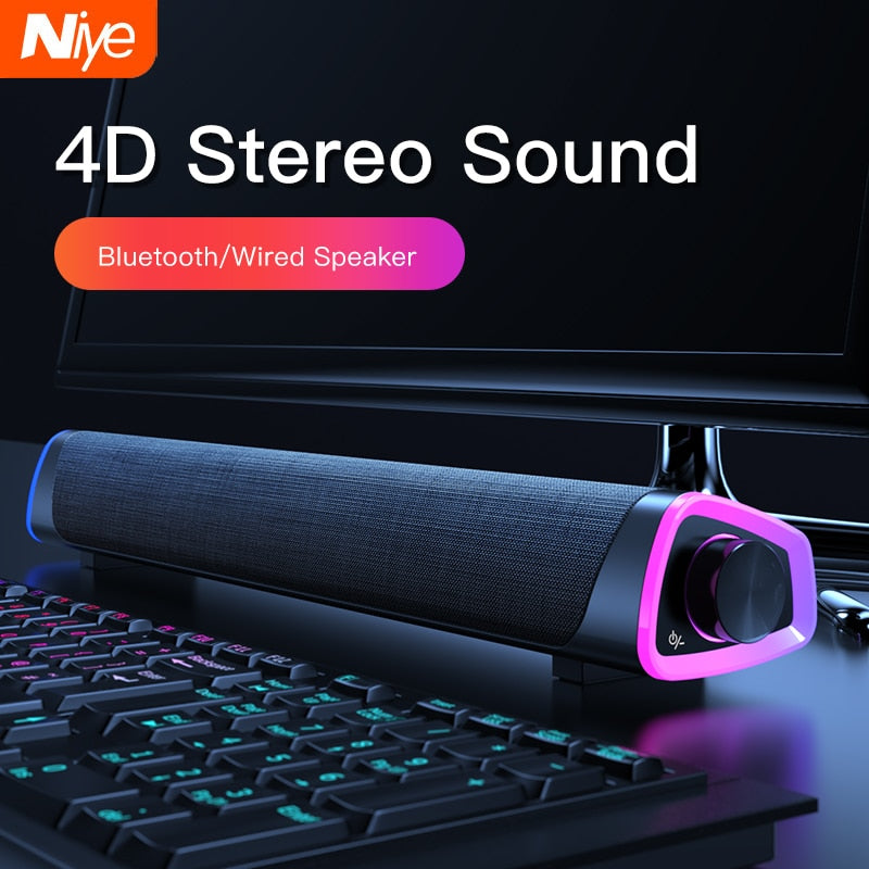 Buy Stereo Sound 4D Computer Speaker Bar Bluetooth for Notebook global swanky 1