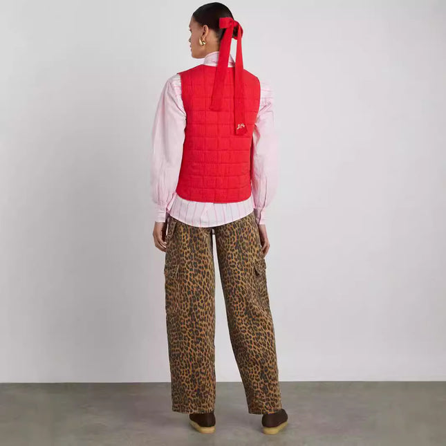 Buy Street-Style Fall/Winter Women’s Lace-Up Vest Top Trendy & Chic global swanky 2