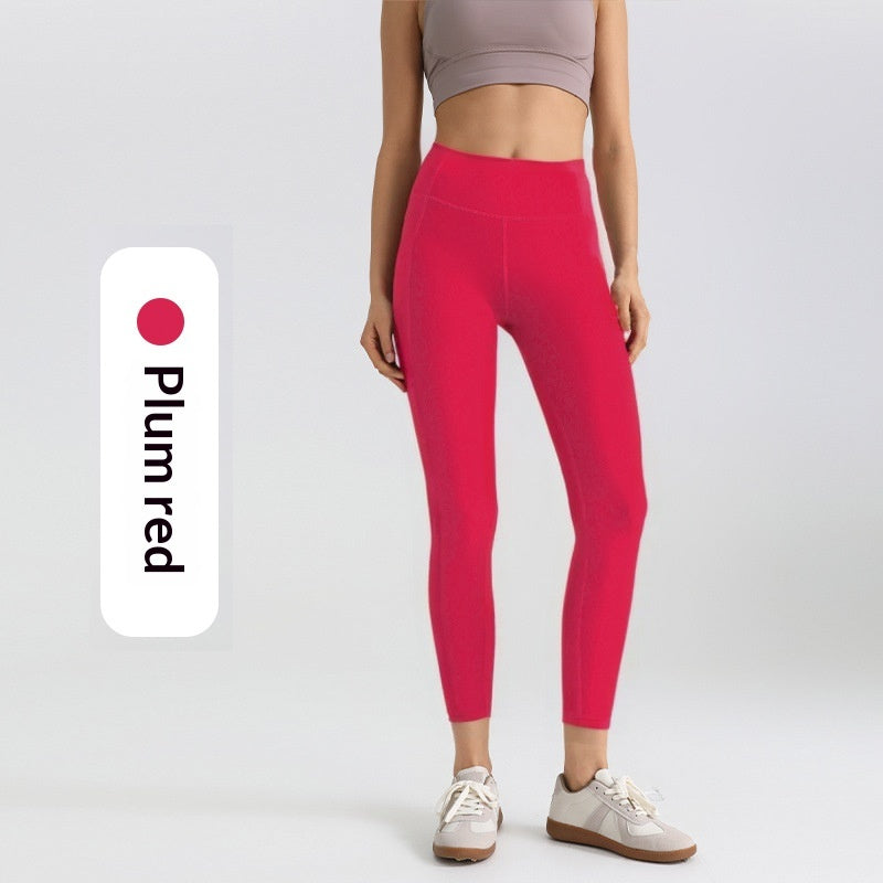 Buy Stretchy Athletic Leggings with Mesh Side-Pockets for Fitness global swanky 1