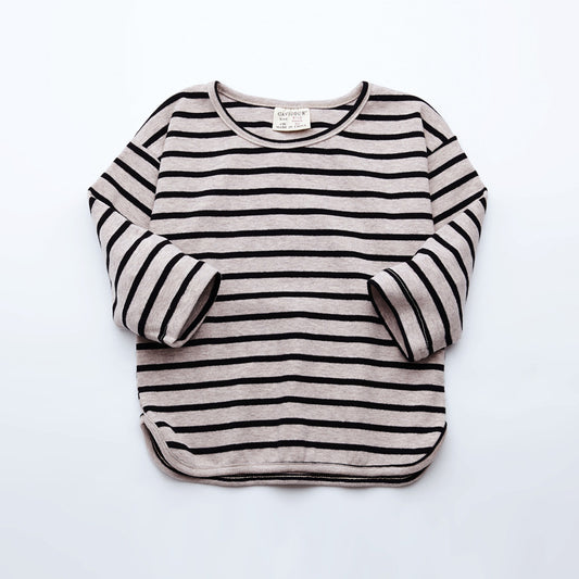 Buy Striped Print Girls T-Shirt – Cotton Long Sleeve Kids Clothes global swanky 2