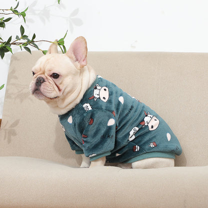 Buy Stylish French Plush Pet Pajamas – Warm Sleepwear globalswanky 03