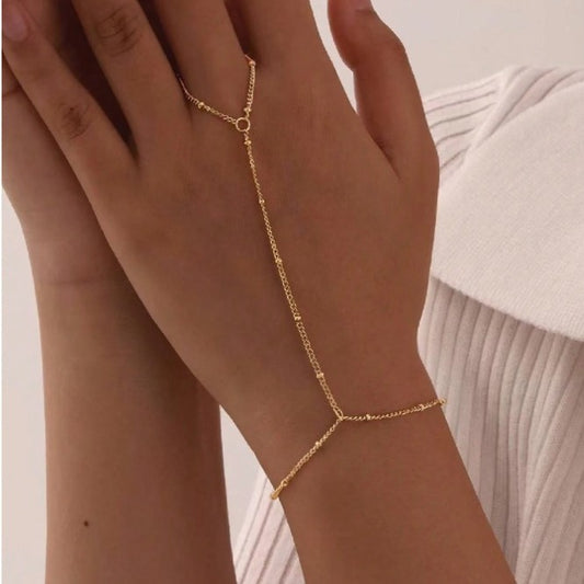 Buy Stylish Ring Bracelet with Premium Light-Luxury Finish globalswanky 01