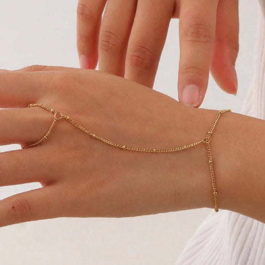 Buy Stylish Ring Bracelet with Premium Light-Luxury Finish globalswanky 03