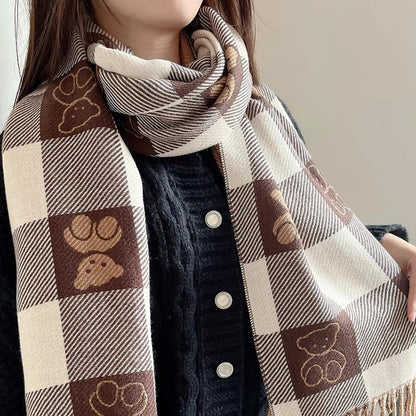 Buy Stylish Versatile Warm Womens Faux Cashmere Scarf for Winter global swanky 1