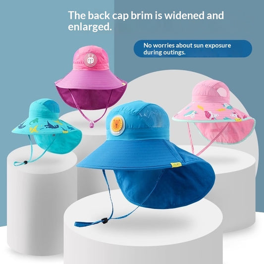 Buy Summer Beach Hat – Wide Eaves Sun Protection Cap global swanky 1