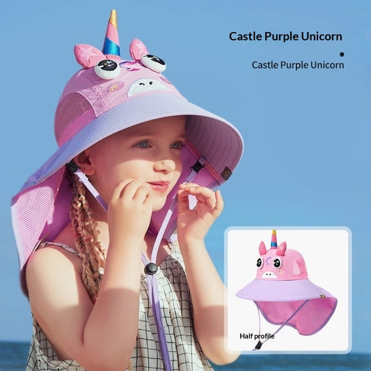 Buy Summer Beach Hat – Wide Eaves Sun Protection Cap global swanky 3