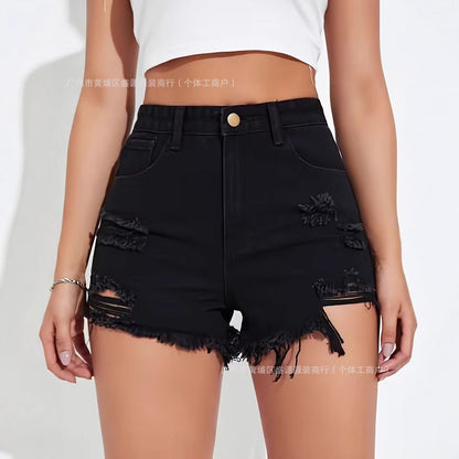Buy Summer Denim Lift Shorts for Women Simple & Trendy Style global swanky 3