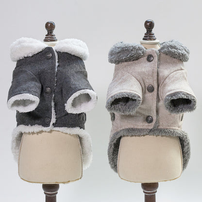 Buy Thick Warm Dog Coat for French Bulldog Winter Pet Clothes globalswanky 03