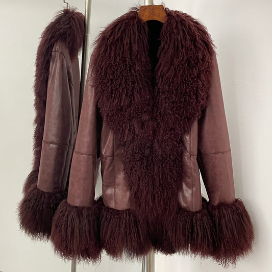 Buy Thickened Wool Jacket With A Suede-like Finish for Winter global swanky 3