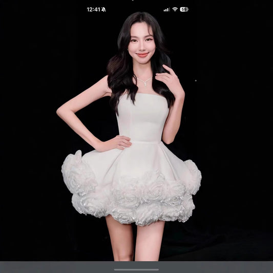 Buy Top Short Skirt Three-Dimensional Flower Pettiskirt Online
global-swanky- 2