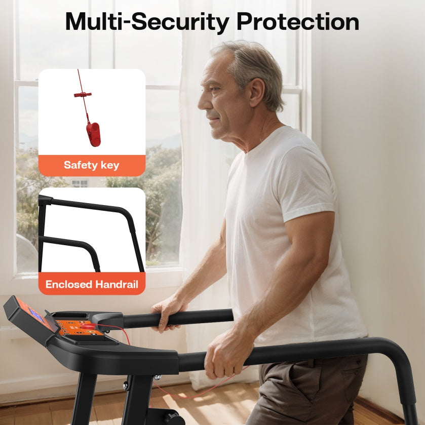 Buy Treadmill for Home Walking Running Cardio Fitness Use global swanky 3