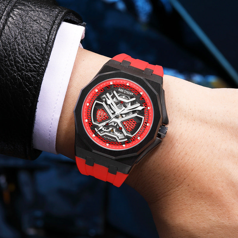 Buy Trendy Hollow Mechanical Watch with Water Resistance Global swanky 2
