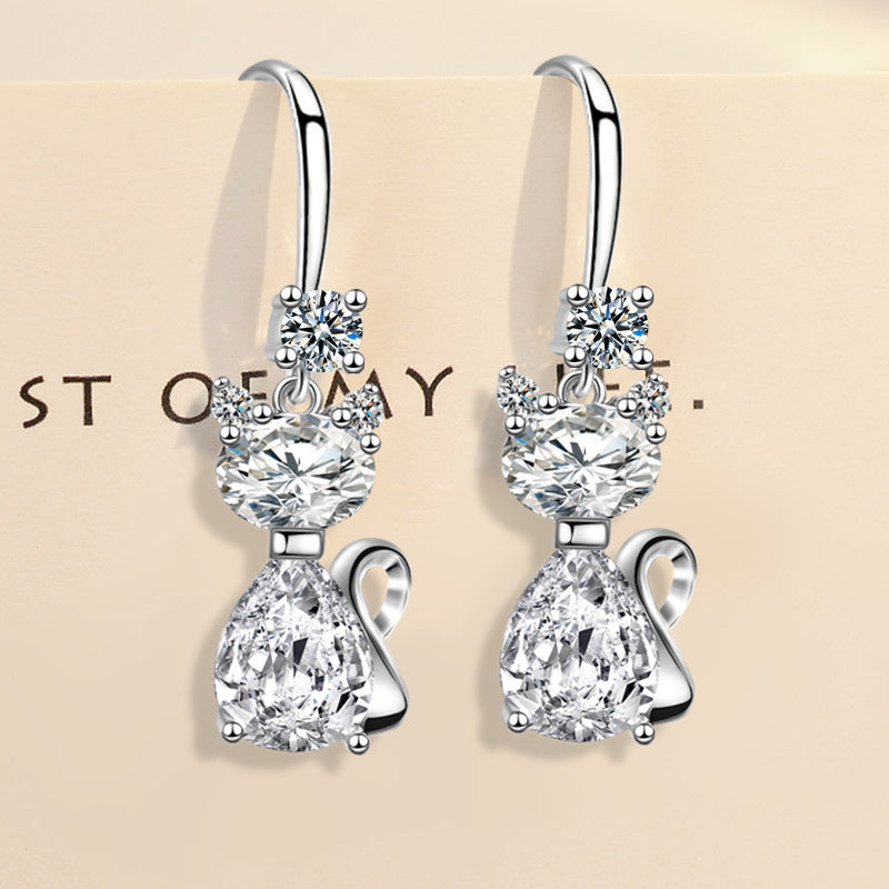 Buy Trendy Zircon Stud Earrings for Women Elegant and Fashionable global swanky 2