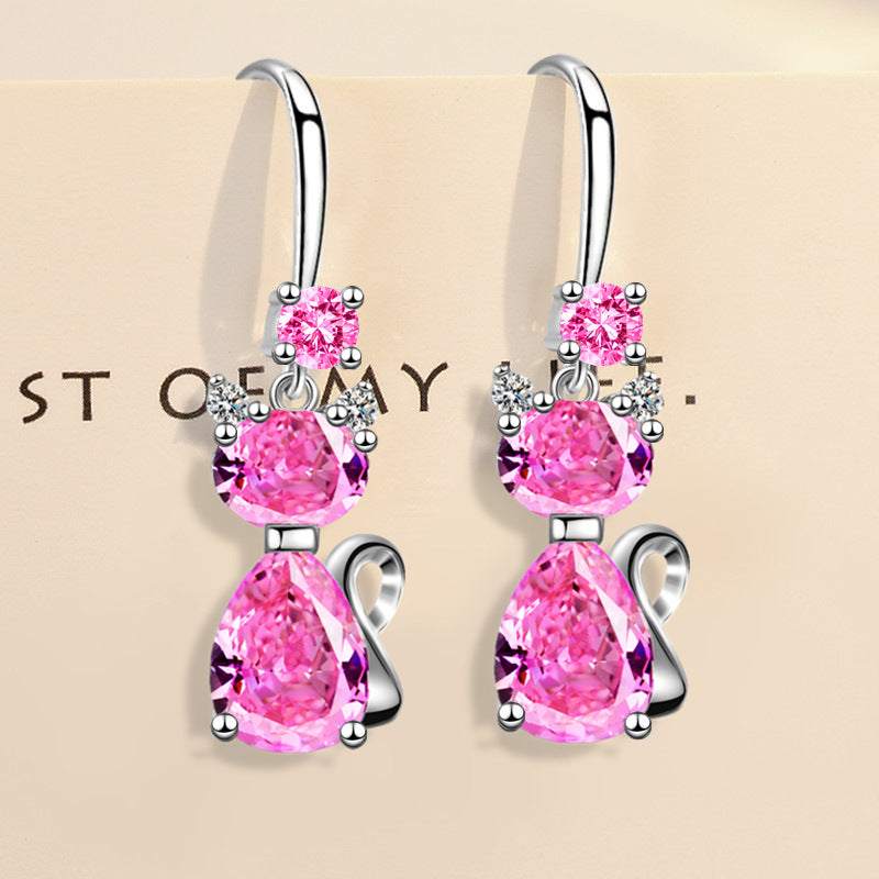 Buy Trendy Zircon Stud Earrings for Women Elegant and Fashionable global swanky 3