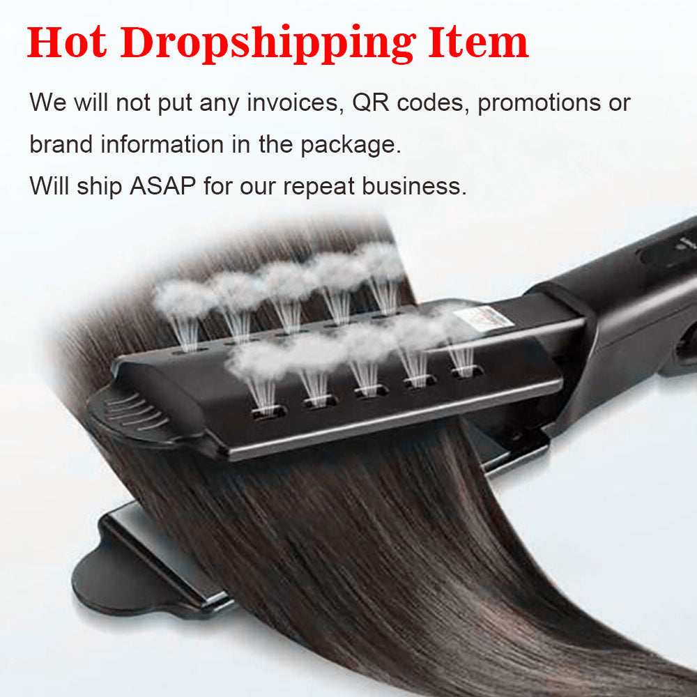 Buy U.S. Standard Steam Hair Straightener for Safe and Smooth globalswanky 02