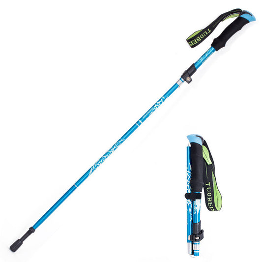 Buy Ultralight Aluminum Trekking Poles Adjustable Hiking Sticks global swanky 2