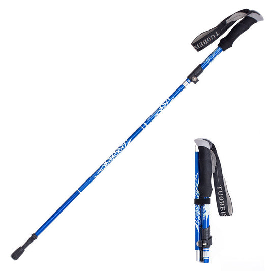 Buy Ultralight Aluminum Trekking Poles Adjustable Hiking Sticks global swanky 3