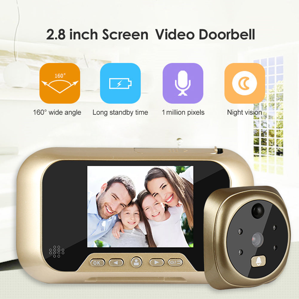 Buy Video Doorbell – 2.8-Inch LCD with Infrared Night Vision global-swanky 3
