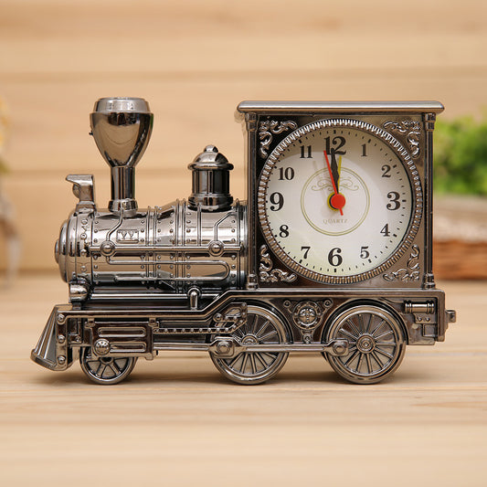 Buy Vintage Locomotive Alarm Clock for Retro Home Décor Style global swanky 2