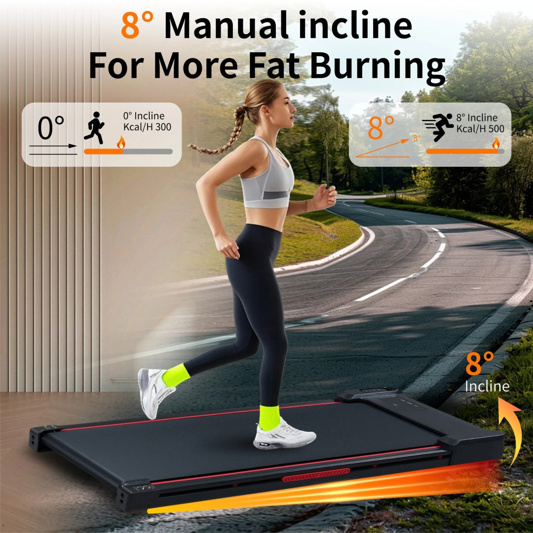 Buy Walking Pad Treadmill with 8 Incline 2.5HP Home Motor global swanky 2