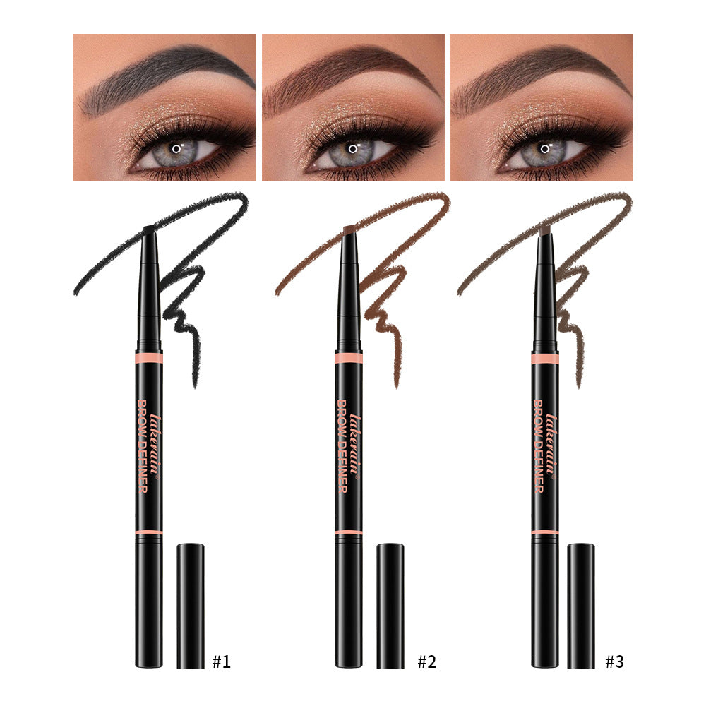 Buy Waterproof Sweat-Proof Eyebrow Pencil with 3D Triangle Design global swanky 2