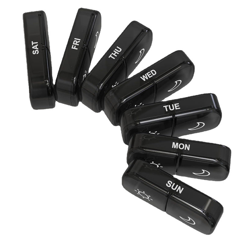 Buy Weekly Pill Organizer 14 Compartments for Daily Medicine Use global swanky 3