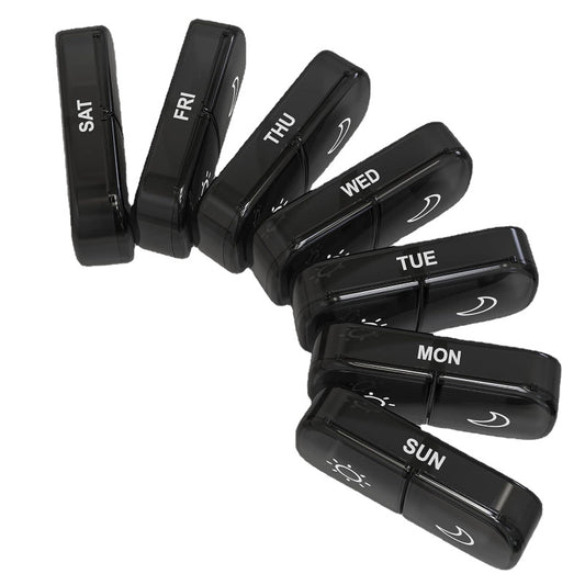 Buy Weekly Pill Organizer 14 Compartments for Daily Medicine Use global swanky 3