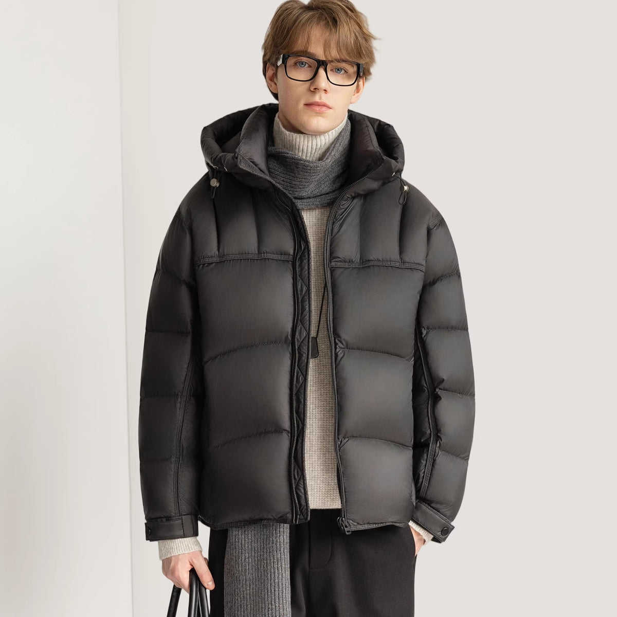 Buy White Duck Down Stylish Thick Hooded Down Jacket for Winter
global swanky 1