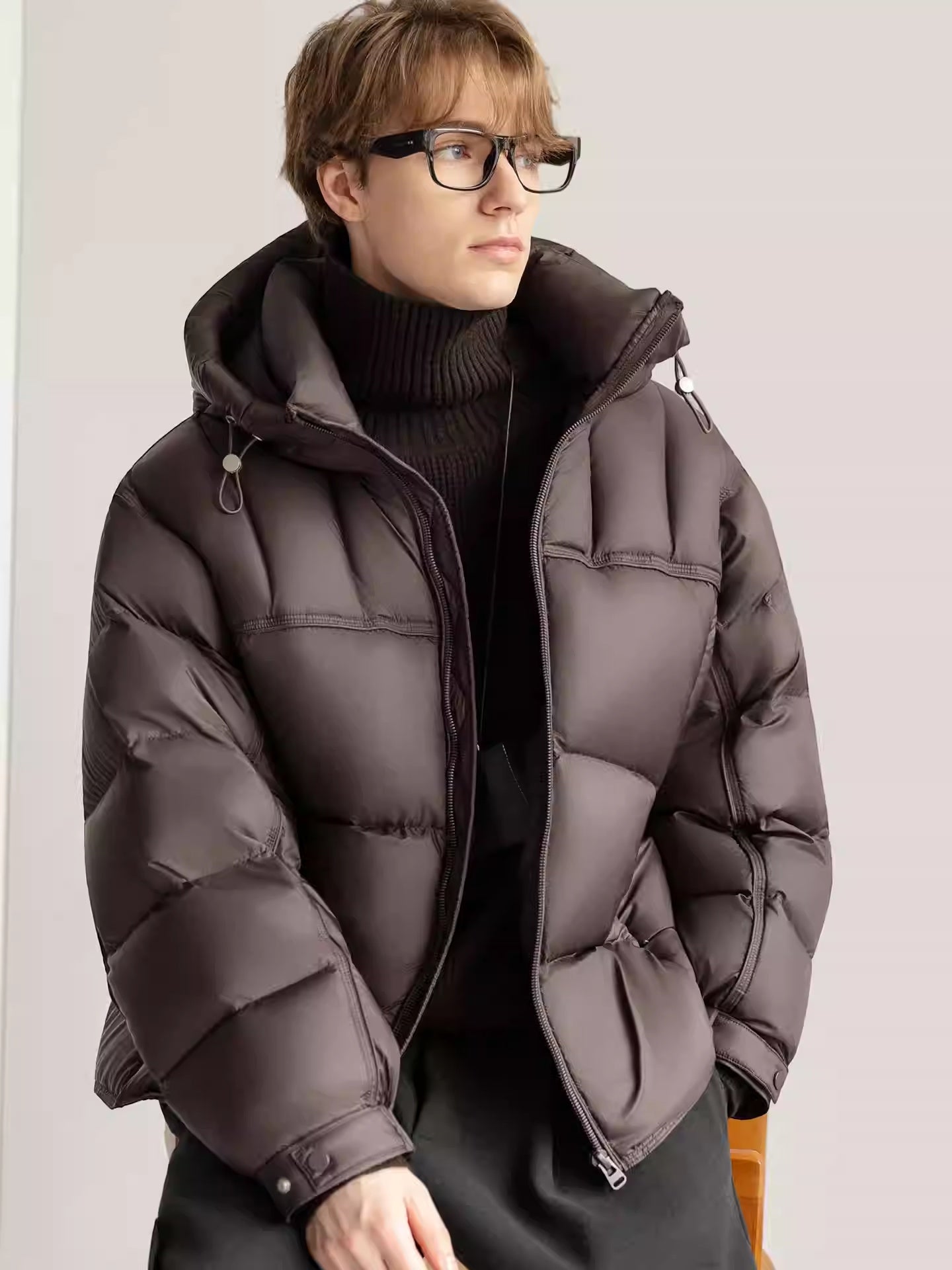 Buy White Duck Down Stylish Thick Hooded Down Jacket for Winter
global swanky 3