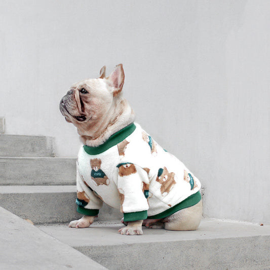 Buy Winter Dog Pajamas French Clothes for Corgi Cozy Fit globalswanky 01