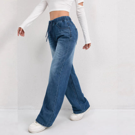 Buy Women’s Fashionable Straight-Leg Denim Jeans Casual & Stylish global swanky 2