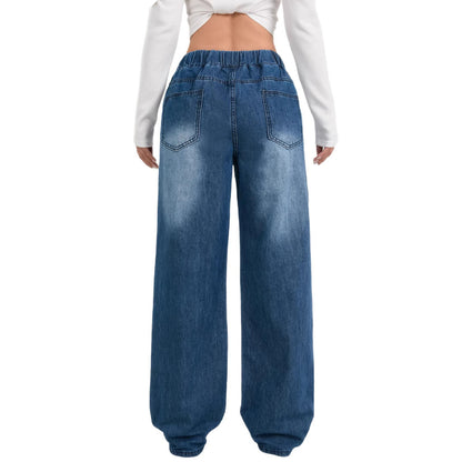 Buy Women’s Fashionable Straight-Leg Denim Jeans Casual & Stylish global swanky 3
