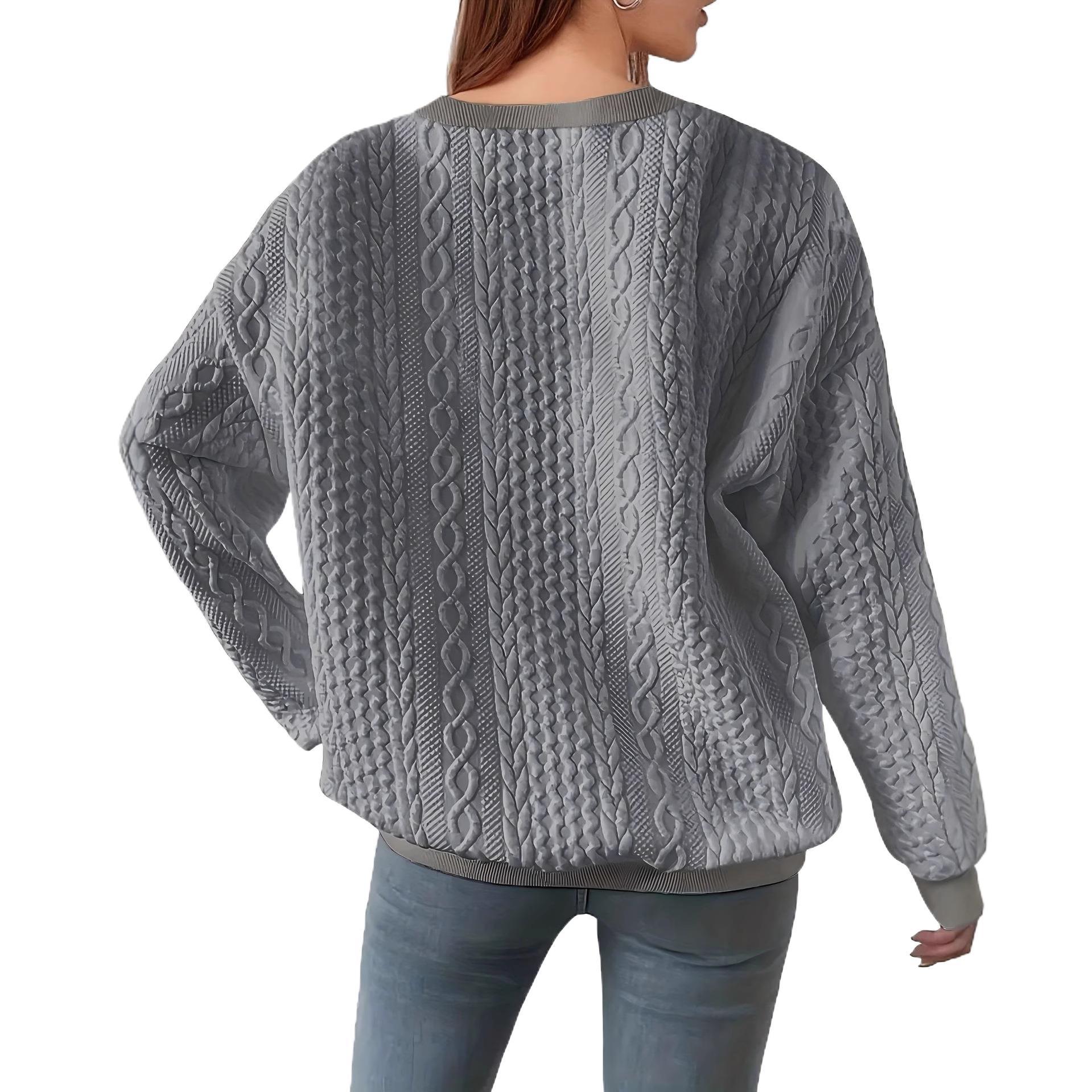 Buy Women’s Relaxed-Fit Crew-Neck Sweatshirt for Laid-Back Style global swanky 2