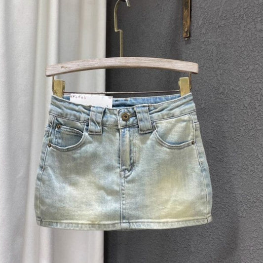 Buy Women’s Retro All-Match Sassy Denim Skirt Stylish & Trendy global swanky 1
