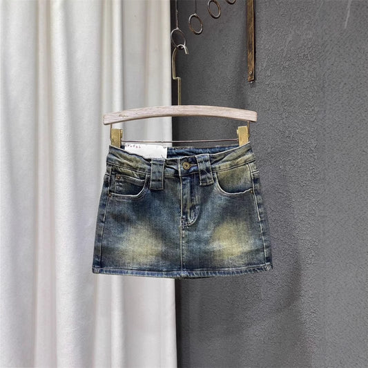 Buy Women’s Retro All-Match Sassy Denim Skirt Stylish & Trendy global swanky 2
